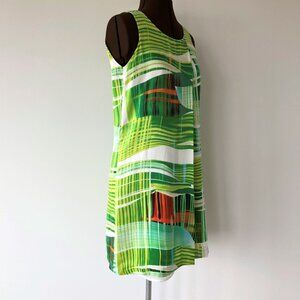 Print Silk Shift Dress